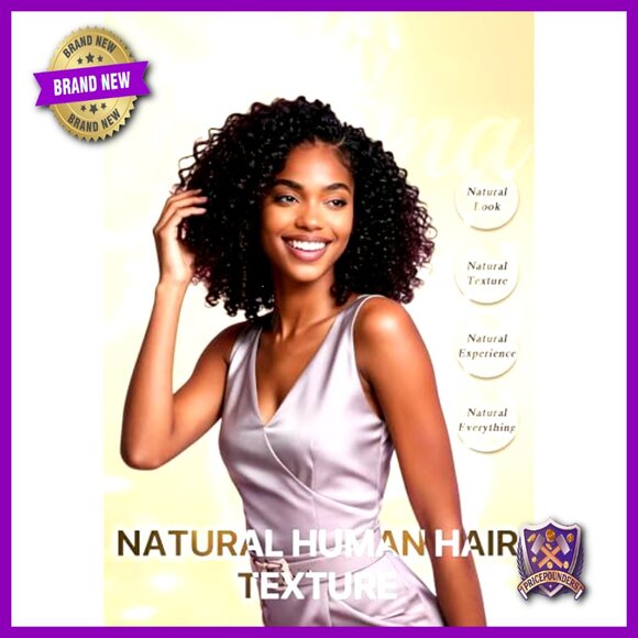 Burmese Curly Hair Extensions 3 Bundles Protein Fiber 18 20 22 Inches main image 5